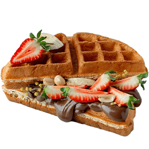 Crêpe and belgian waffle